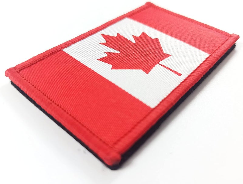QQSD Canada Flag Patch Canadian Tactical Patch - Hook and Loop Fastener, 2 Pack - Image 4